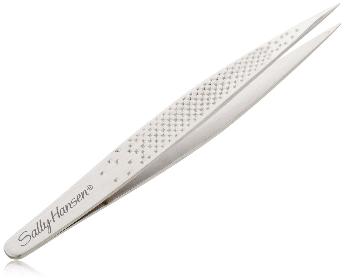 Sally Hansen Stray Hair Beware Needle Point Tip Tweezer - Precision Stainless Steel Tweezer for Eyebrows & Facial Hair - görsel 1