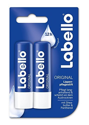 Labello Classic Care Lip Balm – 0.18 oz (4.8g) Twin Pack for Daily Lip Moisture