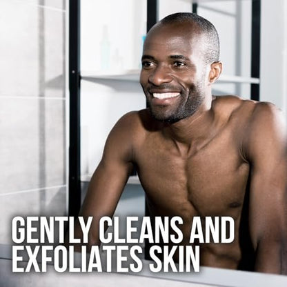 AXE 2-Sided Shower Scrubber Tool – Exfoliating Mesh & Smoothing Detailer for Men, Gray