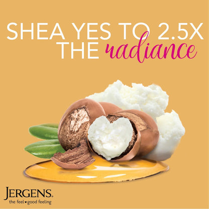 Jergens Shea Butter Deep Conditioning Hand & Body Lotion – Radiant Skin Moisturizer, 26.5 Oz