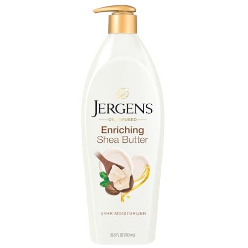 Jergens Shea Butter Deep Conditioning Hand & Body Lotion – Radiant Skin Moisturizer, 26.5 Oz - görsel 1