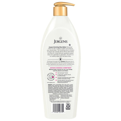 Jergens Shea Butter Deep Conditioning Hand & Body Lotion – Radiant Skin Moisturizer, 26.5 Oz