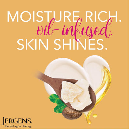 Jergens Shea Butter Deep Conditioning Hand & Body Lotion – Radiant Skin Moisturizer, 26.5 Oz