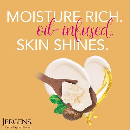 Jergens Shea Butter Deep Conditioning Hand & Body Lotion – Radiant Skin Moisturizer, 26.5 Oz
