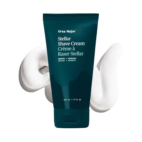 Ursa Major Natural Shave Cream – Non-Irritating, Vegan & Cruelty-Free Shaving Cream for Men and Women, 5 oz Avelisse