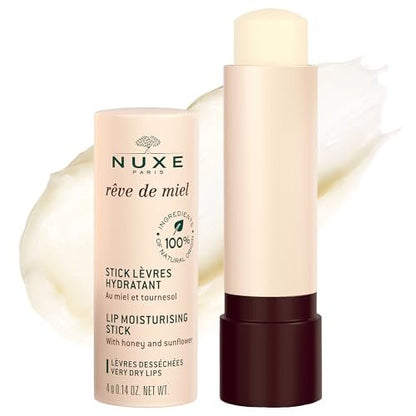 NUXE Rêve de Miel Lip Balm – Shea Butter & Vitamin E Organic Lip Moisturizer for Dry, Cracked Lips (0.14 oz) Avelisse