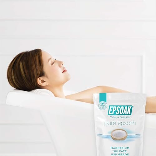 Epsoak Epsom Salt 5 lb. Magnesium Sulfate USP – Unscented, Resealable Bag, Made in USA, Cruelty-Free - görsel 8