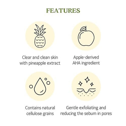 SKINFOOD Pineapple Peeling Gel – AHA Exfoliating Gel for Clear, Smooth Skin (3.38 fl oz)