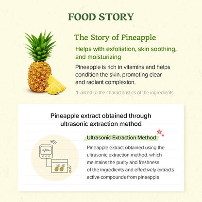 SKINFOOD Pineapple Peeling Gel – AHA Exfoliating Gel for Clear, Smooth Skin (3.38 fl oz)