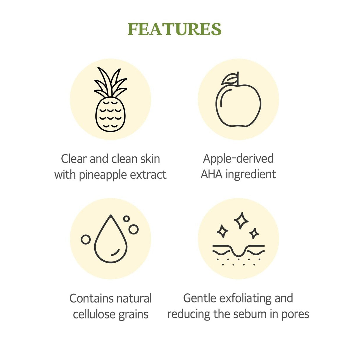 SKINFOOD Pineapple Peeling Gel – AHA Exfoliating Gel for Clear, Smooth Skin (3.38 fl oz) - görsel 7