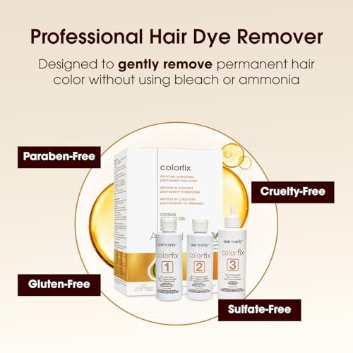 One 'n Only Colorfix Hair Color Remover Kit with Argan Oil - Professional Hair Dye Remover for Targeted Color Correction, Cruelty Free (1 Kit) - görsel 10