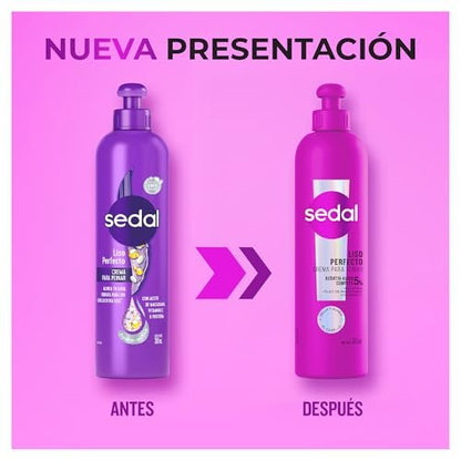 Sedal Liso Perfecto Shampoo with Hydrolyzed Protein - 300 ml (10.1 Fl Oz)
