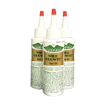 Wild Growth Hair Oil 3-Pack (4 oz Each) - Promotes Stronger, Longer Hair Avelisse