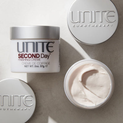 UNITE Hair SECOND Day Weightless Finishing Cream – 2 Oz – Lived-In Texture & Frizz Control with UV & Thermal Protection Avelisse