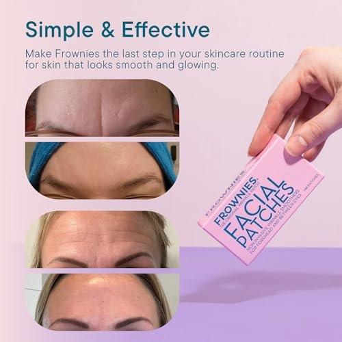 Frownies Forehead & Between the Eyes Wrinkle Patches (144 Count) – Overnight Non-Comedogenic Patches to Smooth Forehead & Eleven Lines, 3 Pack Avelisse