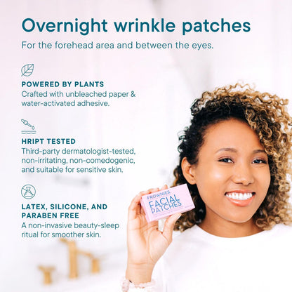 Frownies Forehead & Between the Eyes Wrinkle Patches (144 Count) – Overnight Non-Comedogenic Patches to Smooth Forehead & Eleven Lines, 3 Pack Avelisse