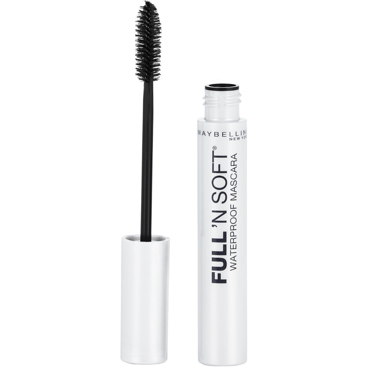 Maybelline Full 'N Soft Waterproof Mascara, Very Black, 0.28 Fl Oz - görsel 1