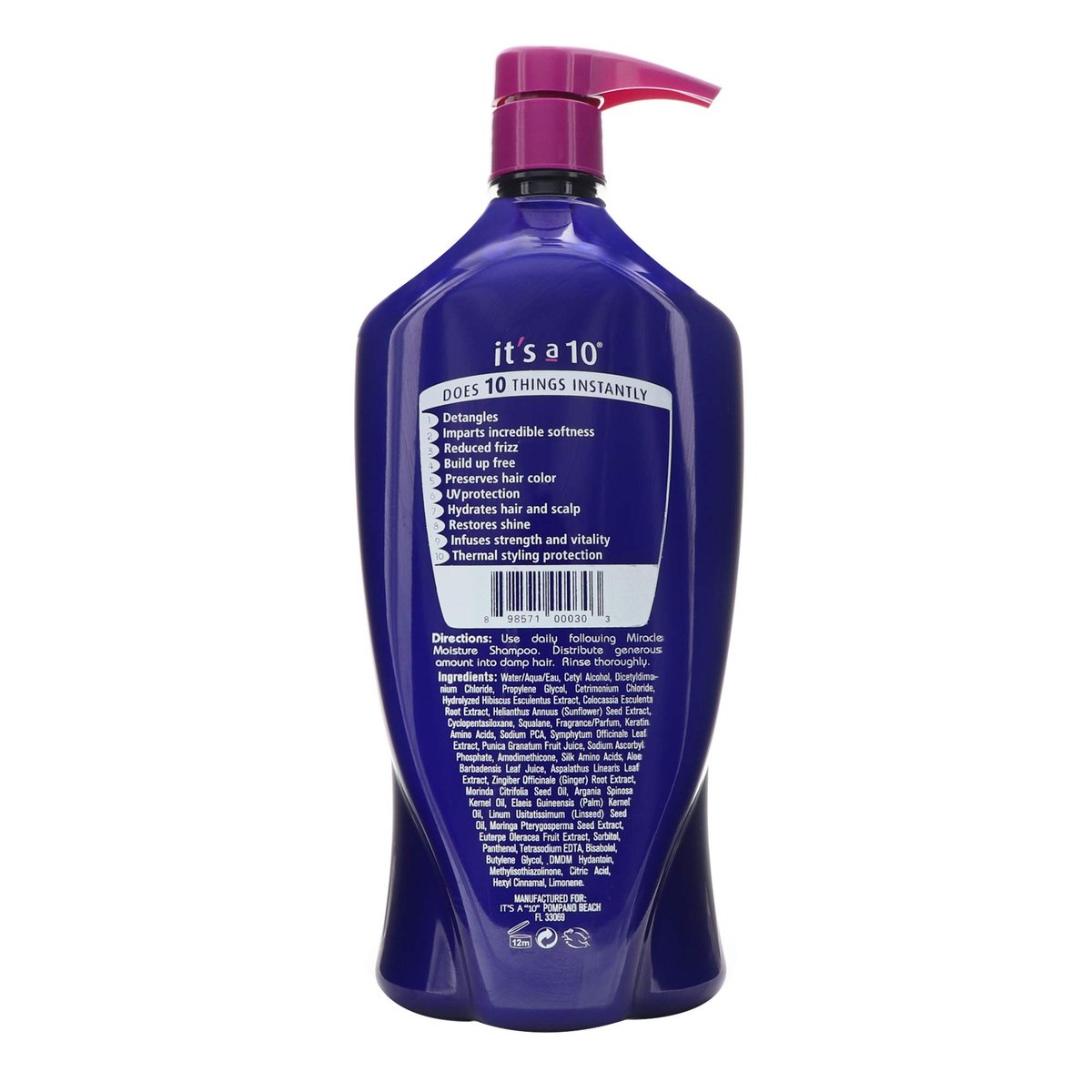 It's a 10 Haircare Miracle Daily Conditioner, 33.8 fl oz - Silicone-Infused Conditioner for All Hair Types - görsel 3