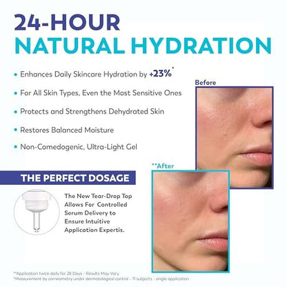 JONZAC Eau Thermale Rehydrate Organic Rich Sensitive Moisturizing Facial Cream - Intense 24hr Hydration with Shea Butter & Natural Hyaluronic Acid, Clinically Proven, All Skin Types, 1.69 Fl Oz