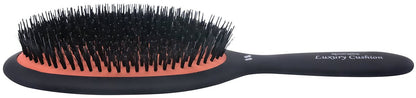 Spornette Boar Bristle Hair Brush - Large Luxury Cushion Oval Vented Brush for Styling & Smoothing - Nylon & Boar Bristles Reduce Breakage for All Hair Types Avelisse