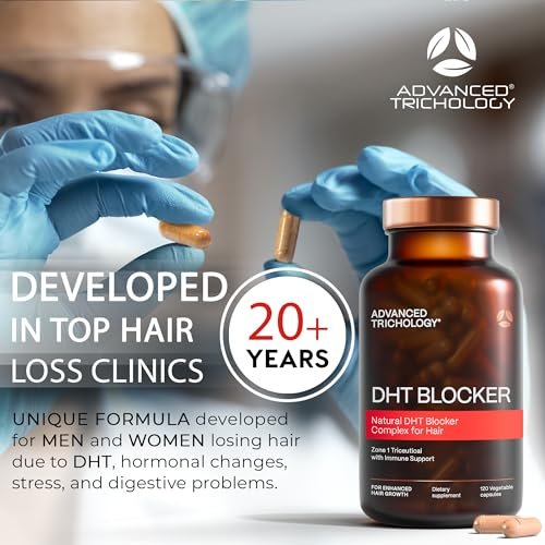 DHT Blocker Hair Growth Supplement for Men and Women | Saw Palmetto | Approved by American Hair Loss Association | Advanced Trichology Avelisse