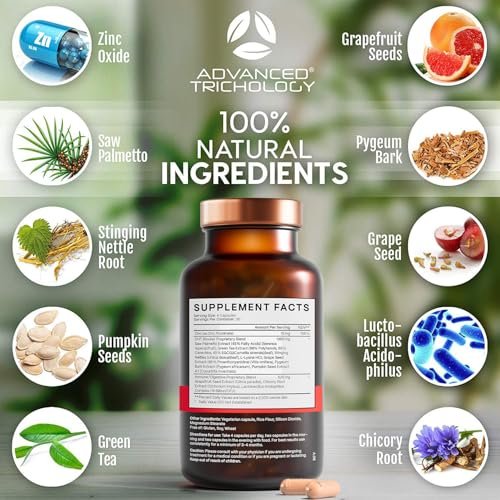 DHT Blocker Hair Growth Supplement for Men and Women | Saw Palmetto | Approved by American Hair Loss Association | Advanced Trichology Avelisse