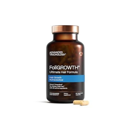 FoliGROWTH Hair Growth Supplement for Women & Men | Thicker, Fuller Hair | American Hair Loss Association Approved | 90 Count Avelisse