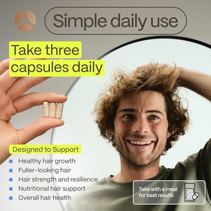 FoliGROWTH Hair Growth Supplement for Women & Men | Thicker, Fuller Hair | American Hair Loss Association Approved | 90 Count Avelisse