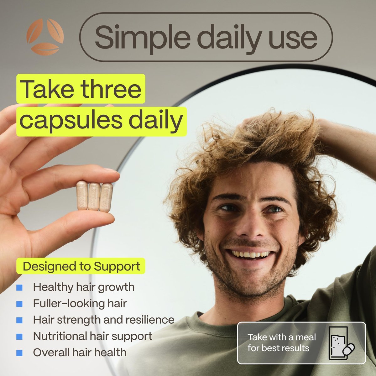 FoliGROWTH Hair Growth Supplement for Women & Men | Thicker, Fuller Hair | American Hair Loss Association Approved | 90 Count Avelisse