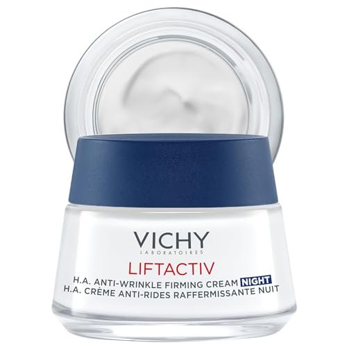 Vichy LiftActiv Supreme Night Cream - Anti-Aging Face Cream with Vitamin C & Rhamnose - Firm & Brighten - 1.7 Fl Oz Avelisse