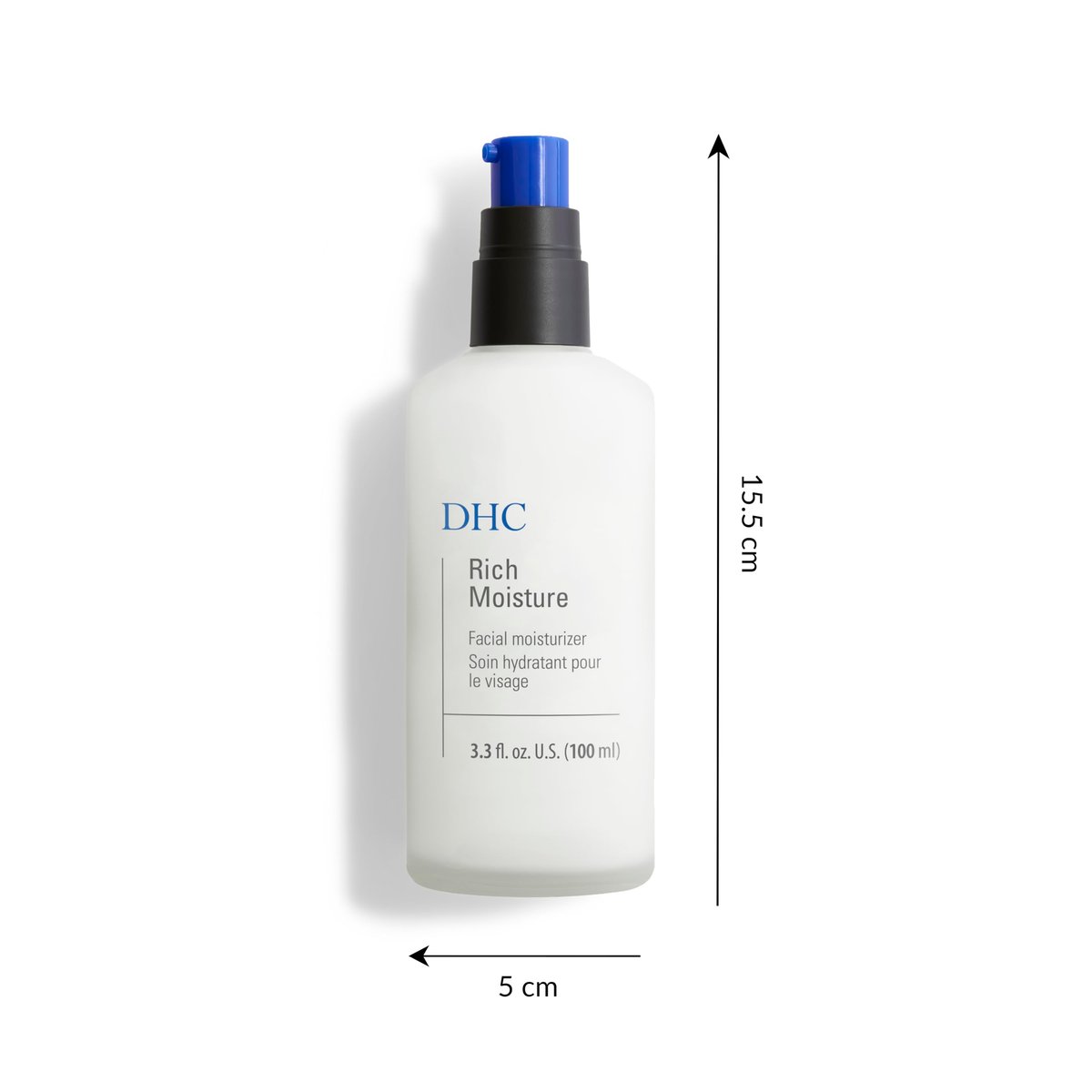 DHC Rich Moisture Lightweight Facial Moisturizer for Dry Skin – Fragrance & Colorant Free, 3.3 fl oz Avelisse