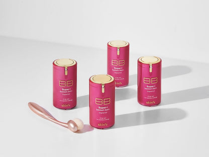 SKIN79 Super Plus Beblesh Balm Pink BB 40g - All Day Lasting BB Cream, K-Beauty Flawless Base Foundation, Tinted Moisturizer, Pink 21