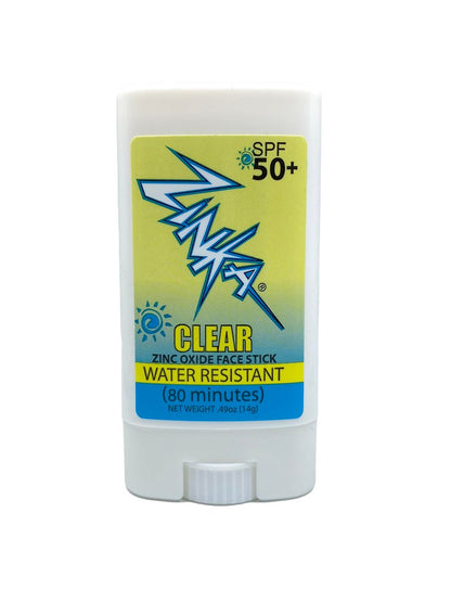 Zinka Clear Zinc Oxide Sunscreen Stick SPF 50 - Non-Greasy, Water-Resistant Face Sunscreen for Sensitive Skin, 0.49 oz Avelisse