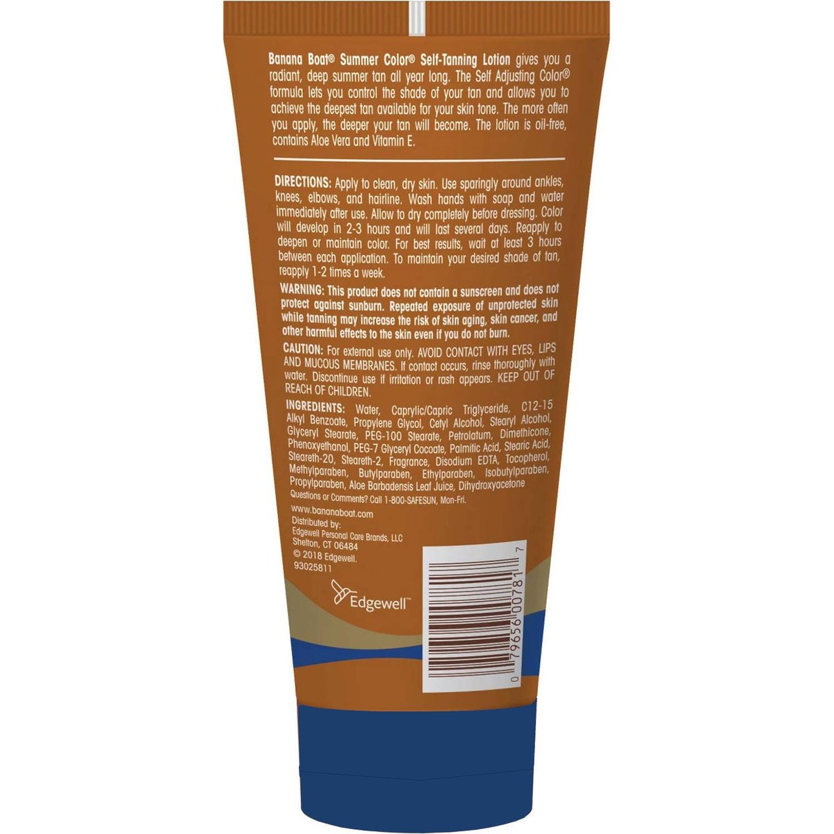 Banana Boat Summer Color Self Tanning Lotion - Deep Dark Color, 6 oz (Pack of 4) - Natural-Looking Sunless Tan Avelisse