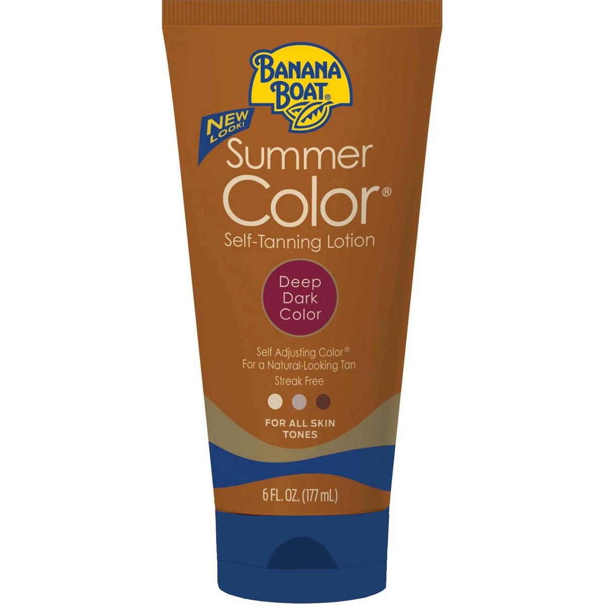 Banana Boat Summer Color Self Tanning Lotion - Deep Dark Color, 6 oz (Pack of 4) - Natural-Looking Sunless Tan Avelisse