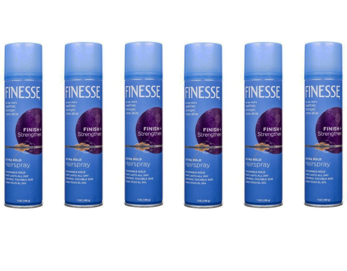 Finesse Extra Hold Aerosol Hairspray 7 oz (Pack of 6) Avelisse