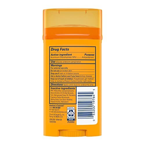 ARM & HAMMER ULTRAMAX Anti-Perspirant Deodorant Solid Cool Blast, 2.6 oz (Pack of 6) Avelisse