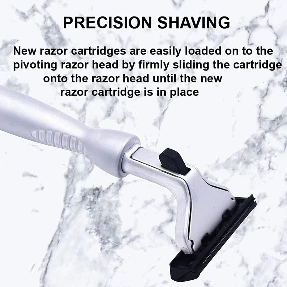 Taconic All-Metal Heavyweight Chrome Razor – Gillette Atra-Compatible Twin Blade Handle with 10 Pivot Plus Personna Blades, Ergonomic Grip, Durable Design Avelisse