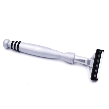 Taconic All-Metal Heavyweight Chrome Razor – Gillette Atra-Compatible Twin Blade Handle with 10 Pivot Plus Personna Blades, Ergonomic Grip, Durable Design Avelisse