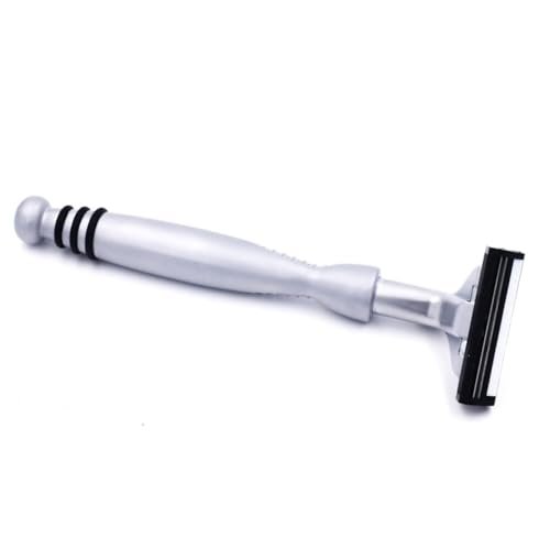 Taconic All-Metal Heavyweight Chrome Razor – Gillette Atra-Compatible Twin Blade Handle with 10 Pivot Plus Personna Blades, Ergonomic Grip, Durable Design Avelisse