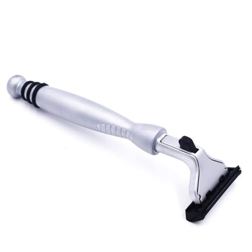 Taconic All-Metal Heavyweight Chrome Razor – Gillette Atra-Compatible Twin Blade Handle with 10 Pivot Plus Personna Blades, Ergonomic Grip, Durable Design Avelisse