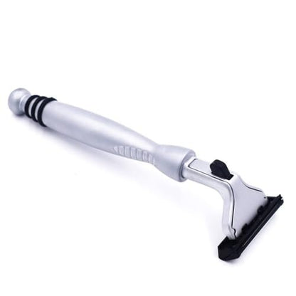 Taconic All-Metal Heavyweight Chrome Razor – Gillette Atra-Compatible Twin Blade Handle with 10 Pivot Plus Personna Blades, Ergonomic Grip, Durable Design Avelisse