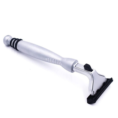 Taconic All-Metal Heavyweight Chrome Razor – Gillette Atra-Compatible Twin Blade Handle with 10 Pivot Plus Personna Blades, Ergonomic Grip, Durable Design Avelisse