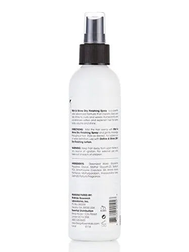 Design Essentials Wave By Design Mist & Shine Dry Finishing Spray, Moisturizes and Adds Shine, Lightweight Daily Use for Curls and Waves, 8 oz Avelisse