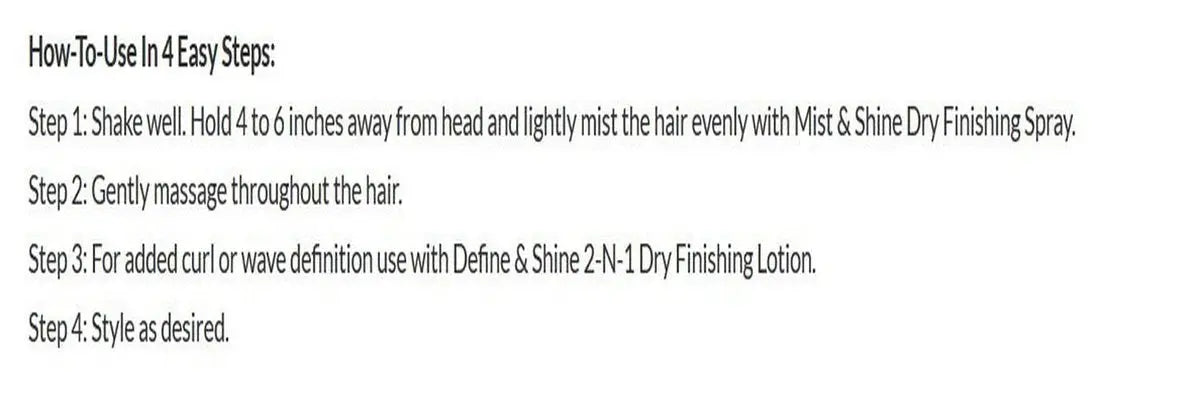Design Essentials Wave By Design Mist & Shine Dry Finishing Spray, Moisturizes and Adds Shine, Lightweight Daily Use for Curls and Waves, 8 oz Avelisse
