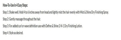 Design Essentials Wave By Design Mist & Shine Dry Finishing Spray, Moisturizes and Adds Shine, Lightweight Daily Use for Curls and Waves, 8 oz Avelisse