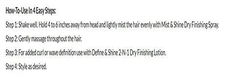 Design Essentials Wave By Design Mist & Shine Dry Finishing Spray, Moisturizes and Adds Shine, Lightweight Daily Use for Curls and Waves, 8 oz Avelisse