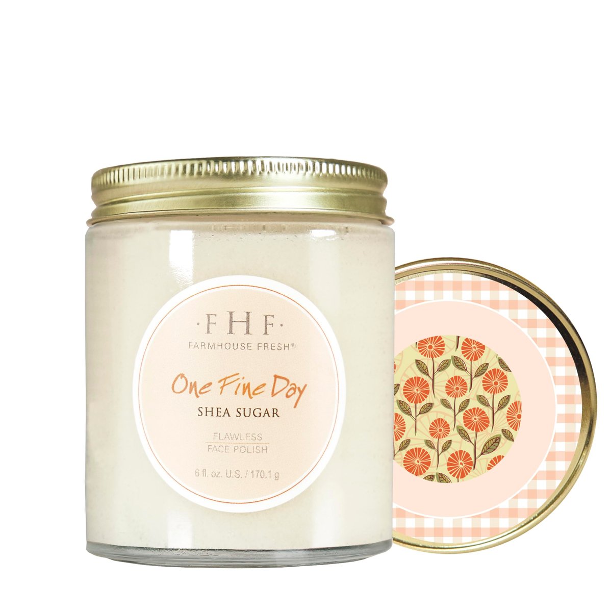 FarmHouse Fresh One Fine Day Flawless Face Polish - Gentle Sugar Face Scrub with Shea Butter, 6 Fl Oz Avelisse