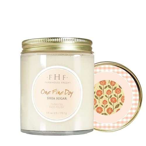 FarmHouse Fresh One Fine Day Flawless Face Polish - Gentle Sugar Face Scrub with Shea Butter, 6 Fl Oz Avelisse