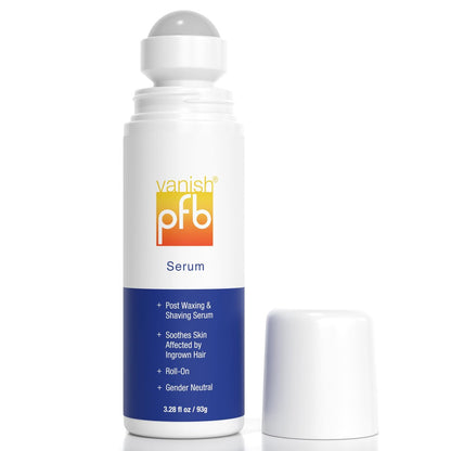 PFB Vanish Razor Bump Stopper Roll On Shaving Gel – Ingrown Hair & Razor Burn Treatment, 3.2 oz Avelisse